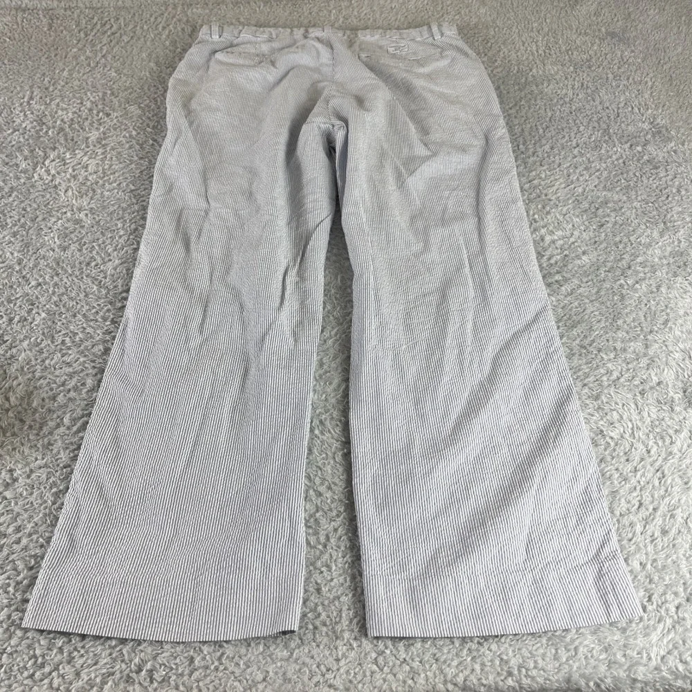 Vineyard Vines Mens Blue White Seersucker Striped Cotton Pants 36 x 31
